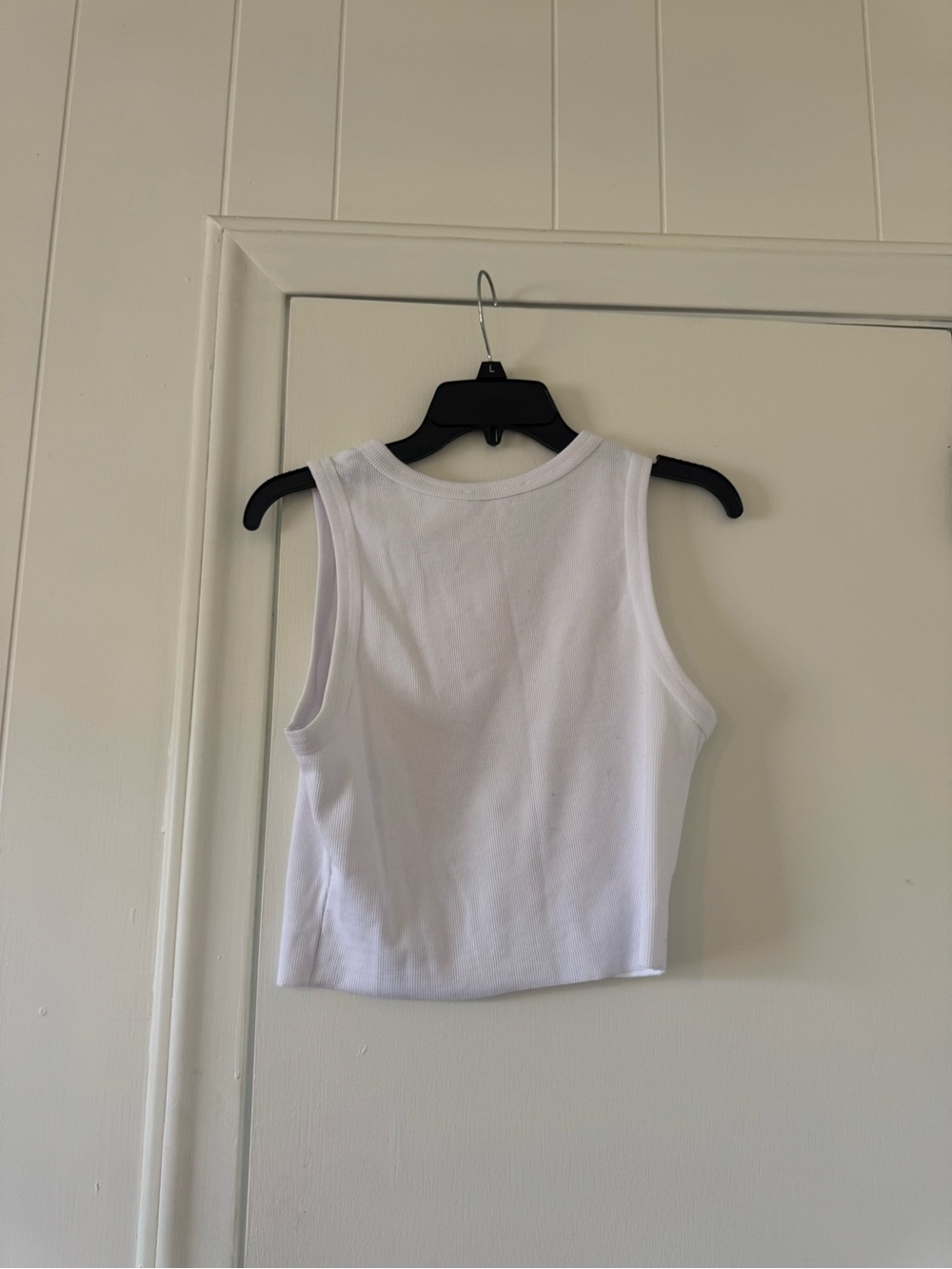 Signature8 White Ribbed Crop Tank - Picture 3 of 3